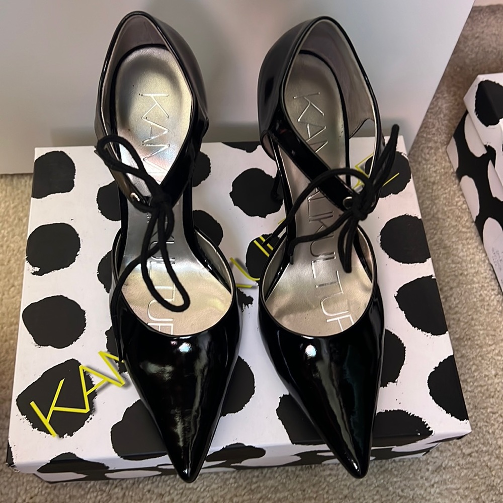 Kamali Kulture black pumps. Never worn. Size 7. New with original box